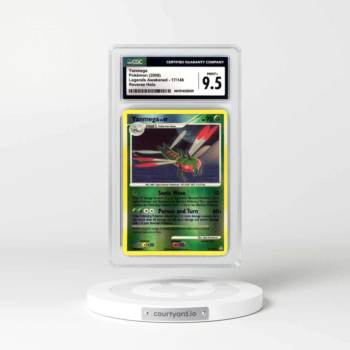 2008 Legends Awakened #17 Yanmega - Holo (CGC 9.5 MINT+)