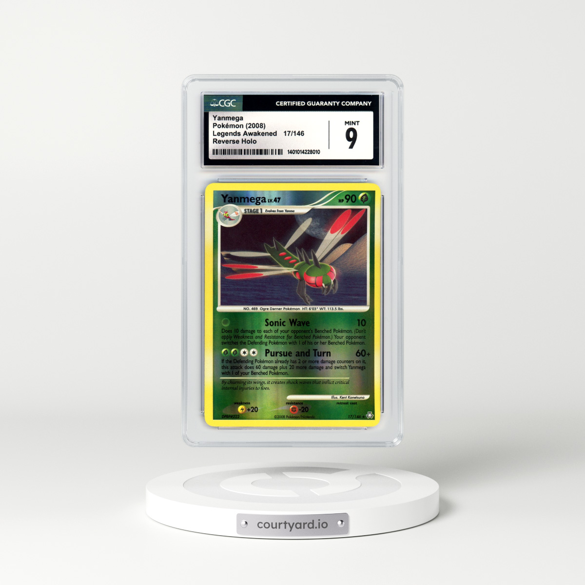 2008 Legends Awakened #17 Yanmega - Holo (CGC 9 MINT)