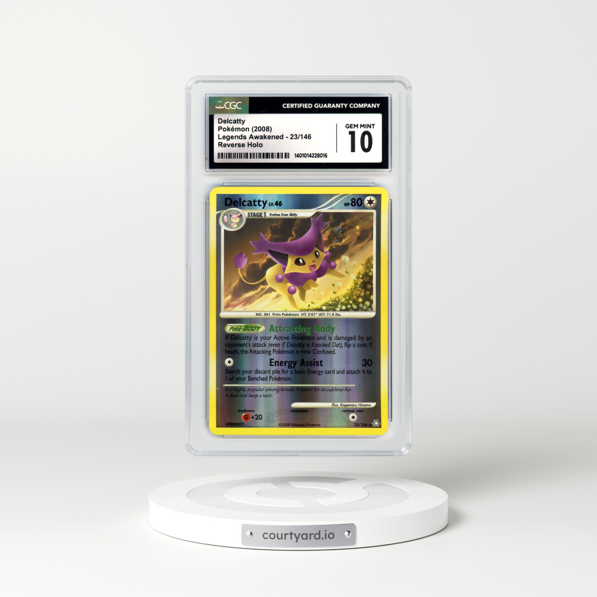 2008 Legends Awakened #23 Delcatty - Holo (CGC 10 GEM MINT)