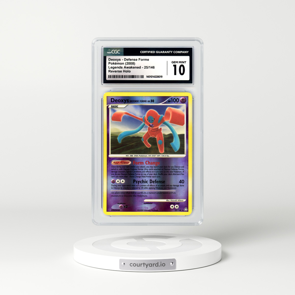 2008 Legends Awakened #25 Deoxys (Defense Forme) - Holo (CGC 10 GEM MINT)