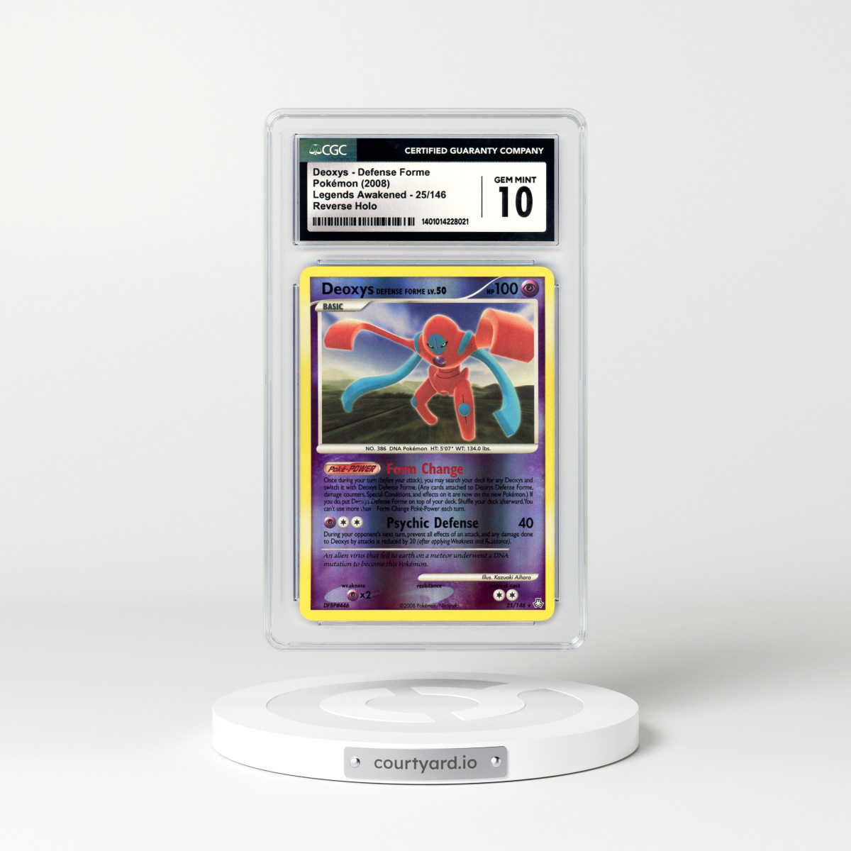 2008 Legends Awakened #25 Deoxys (Defense Forme) - Holo (CGC 10 GEM MINT)