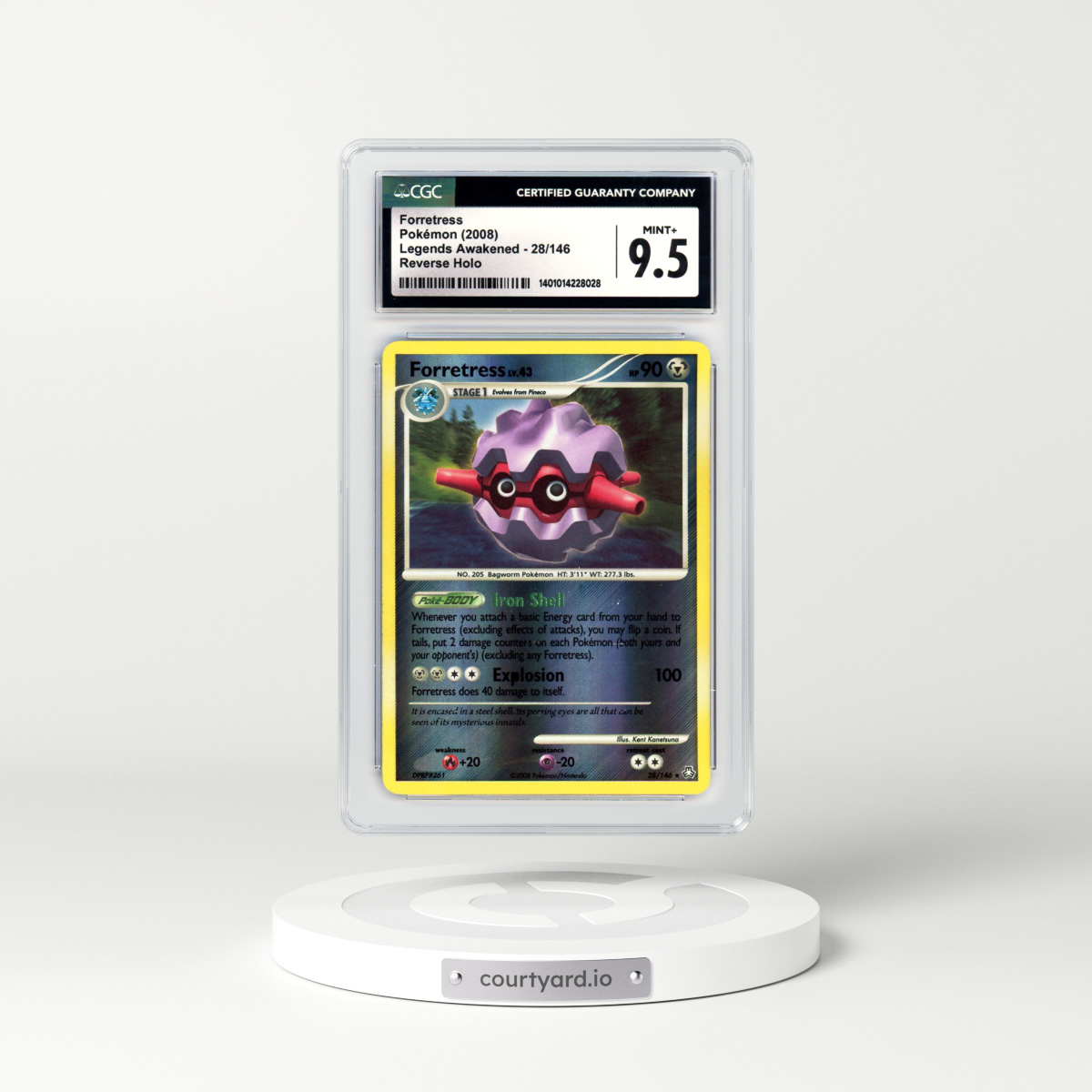 2008 Legends Awakened #28 Forretress - Holo (CGC 9.5 MINT+)