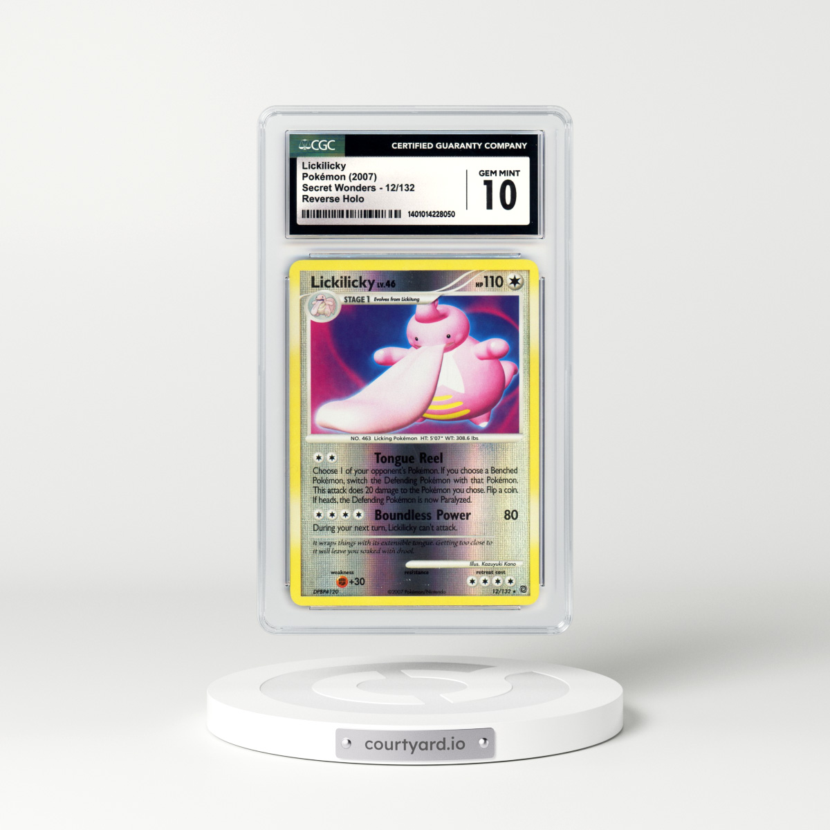 2007 Secret Wonders #12 Lickilicky - Holo (CGC 10 GEM MINT)