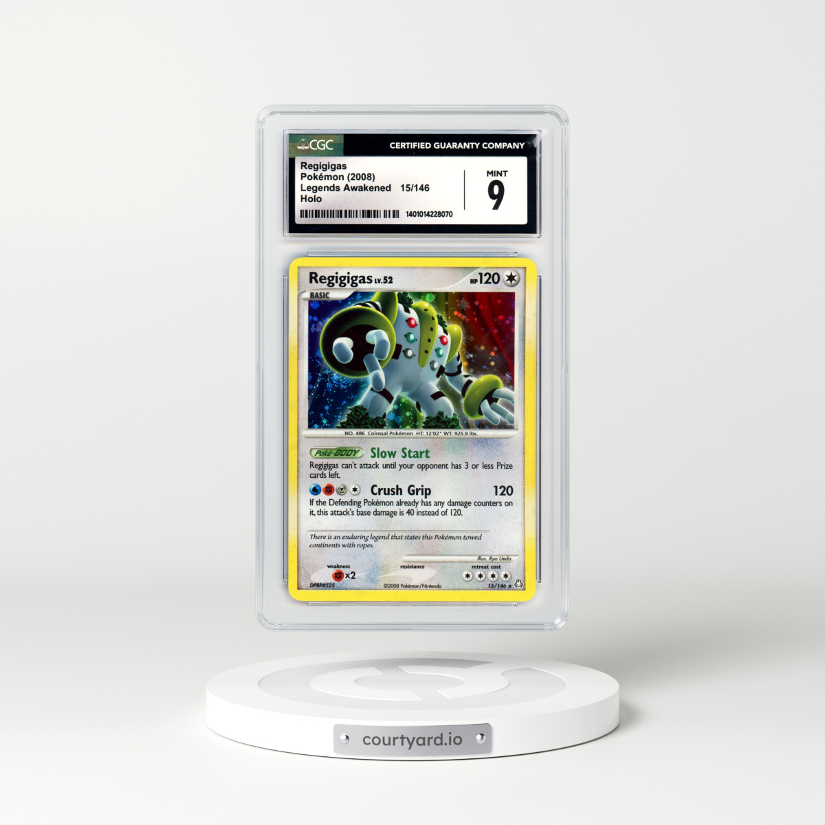 2008 Legends Awakened #15 Regigigas - Holo (CGC 9 MINT)