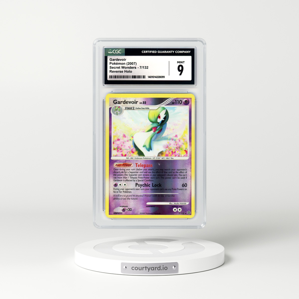 2007 Secret Wonders #7 Gardevoir - Holo (CGC 9 MINT)