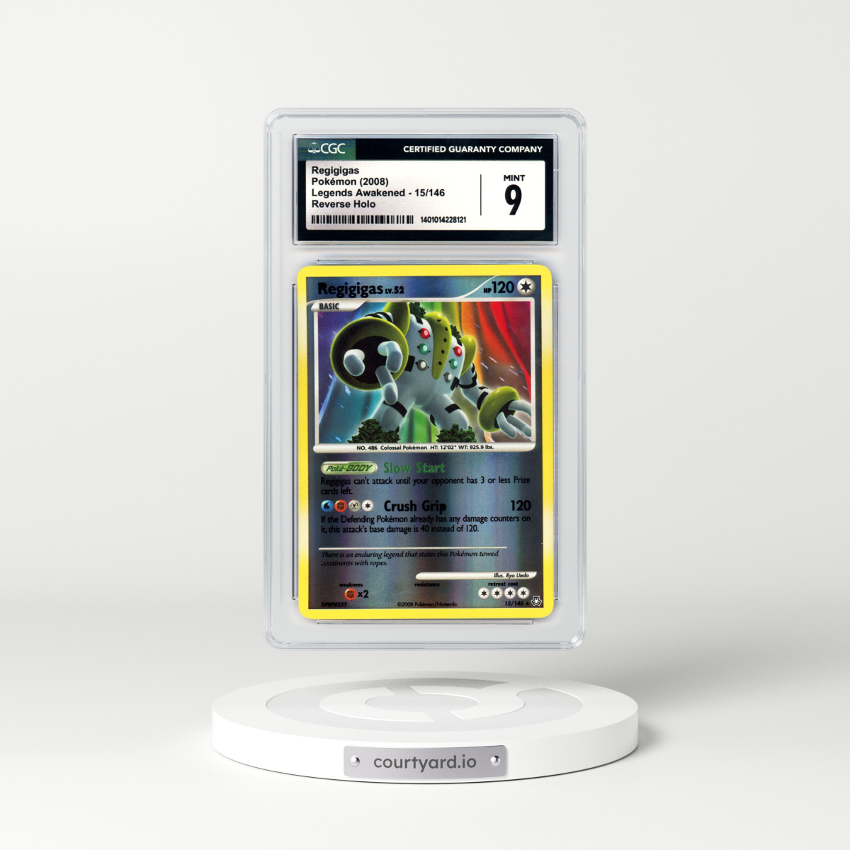 2008 Legends Awakened #15 Regigigas - Holo (CGC 9 MINT)