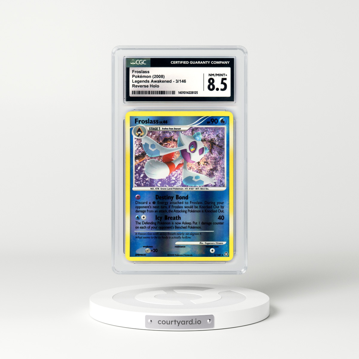 2008 Legends Awakened #3 Froslass - Holo (CGC 8.5 NM-MT+)