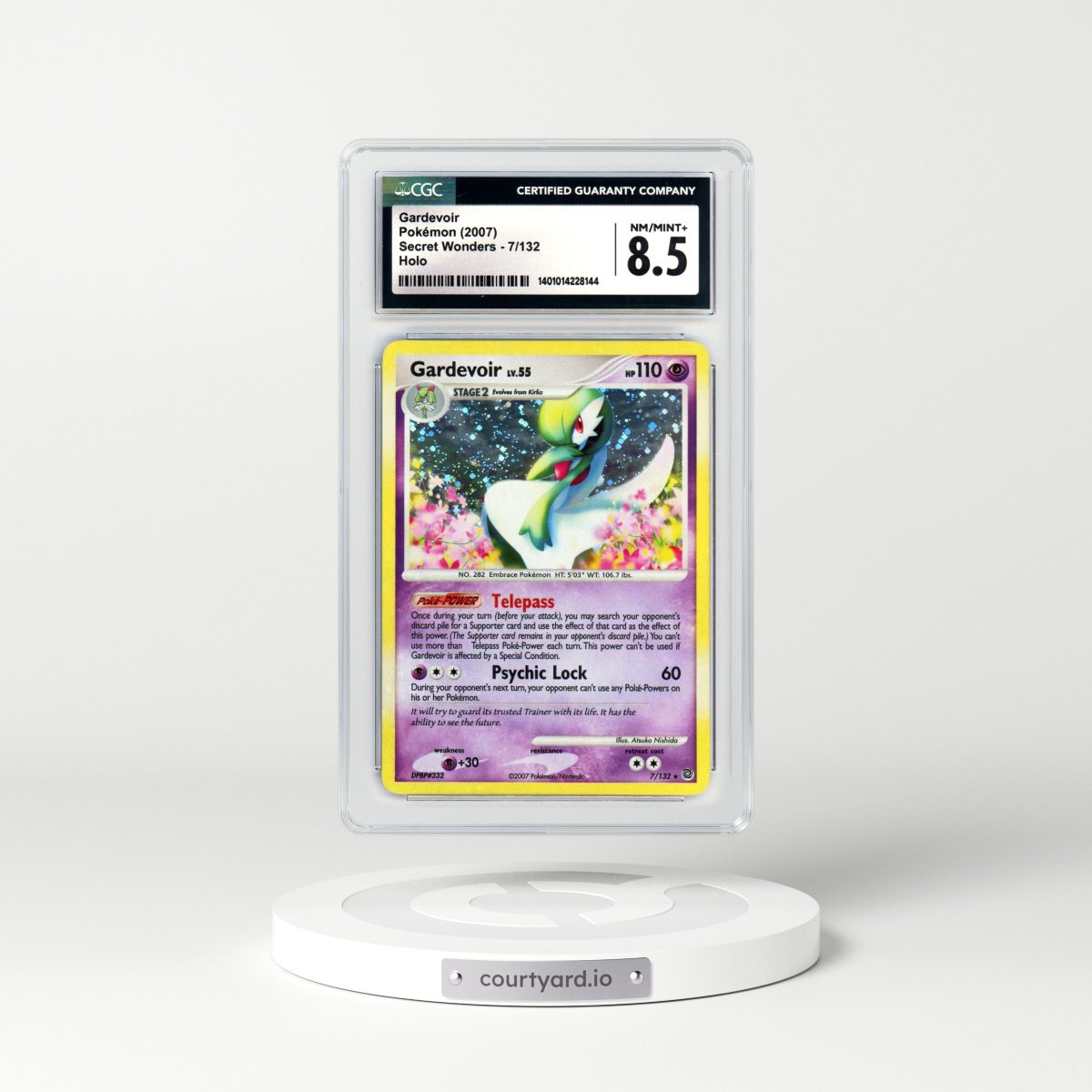 2007 Secret Wonders #7 Gardevoir - Holo (CGC 8.5 NM-MT+)