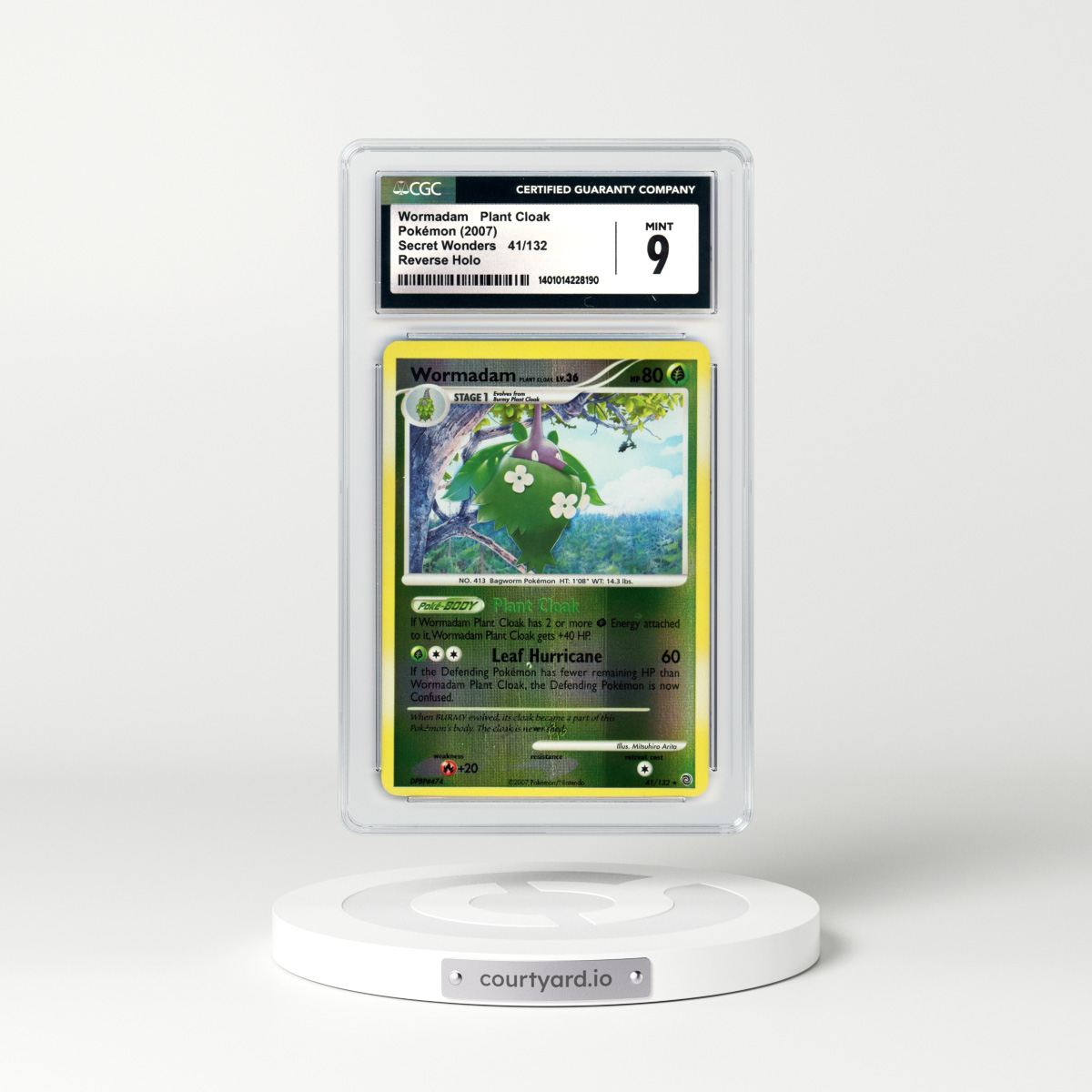 2007 Secret Wonders #41 Wormadam (Plant Cloak) - Holo (CGC 9 MINT)