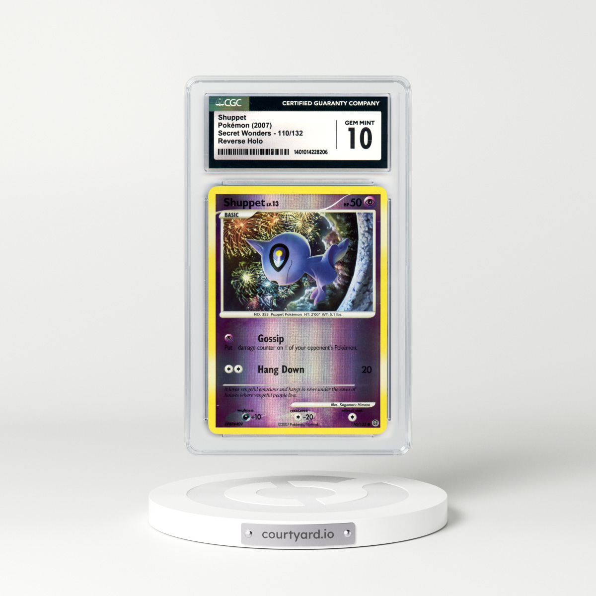 2007 Secret Wonders #110 Shuppet - Holo (CGC 10 GEM MINT)