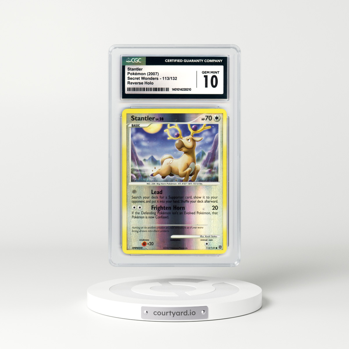 2007 Secret Wonders #113 Stantler - Holo (CGC 10 GEM MINT)