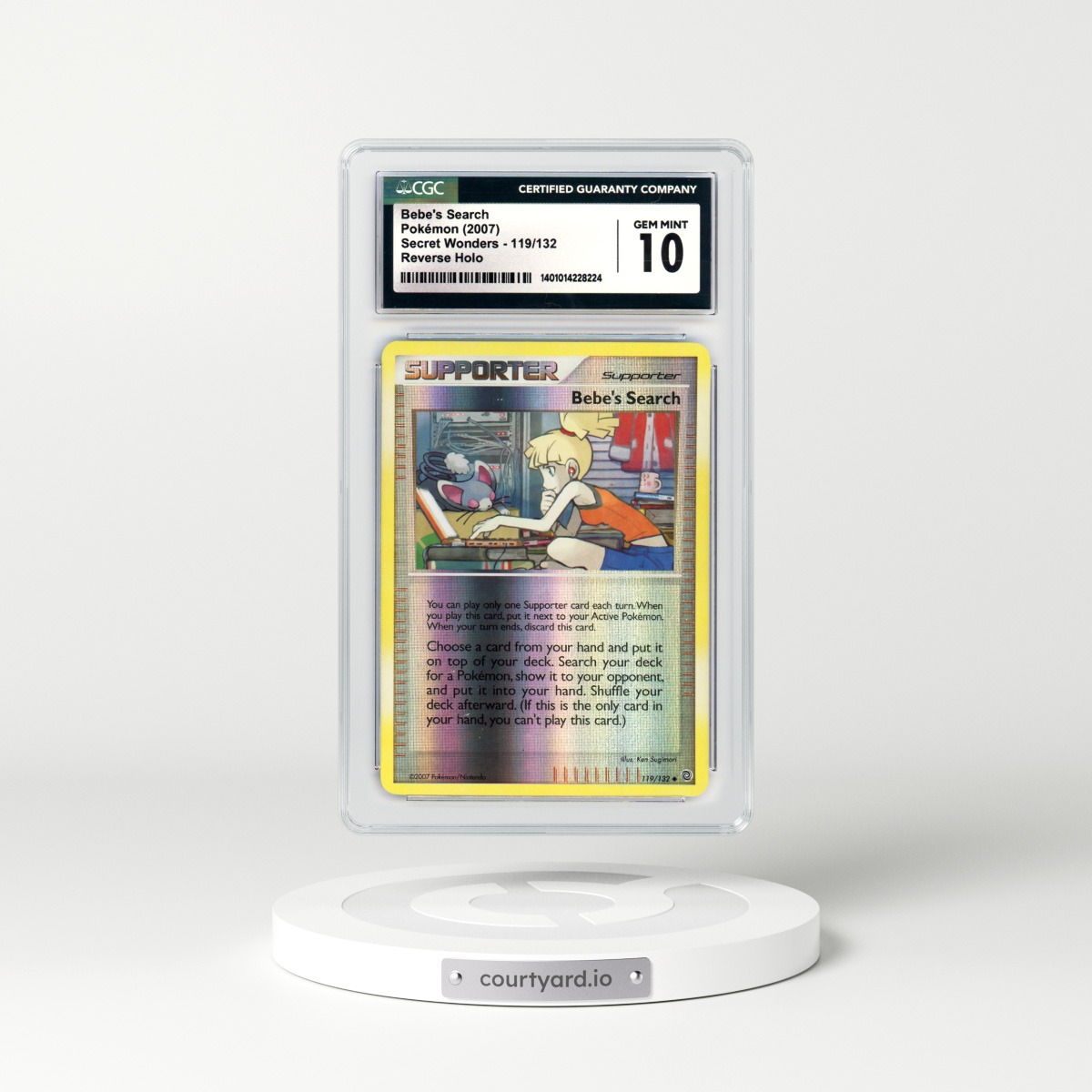 2007 Secret Wonders #119 Bebe's Search - Holo (CGC 10 GEM MINT)