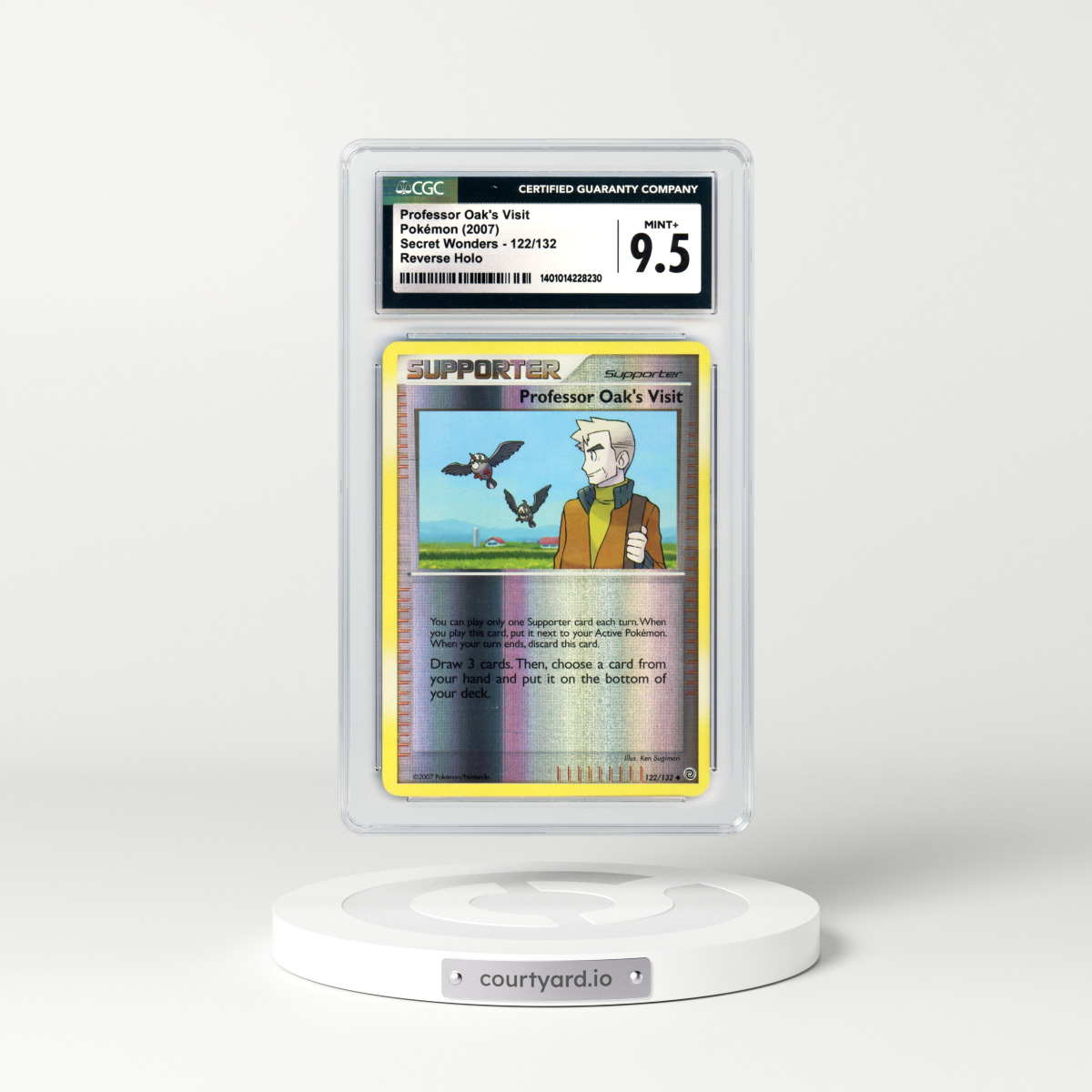 2007 Secret Wonders #122 Professor Oak's Visit - Holo (CGC 9.5 MINT+)