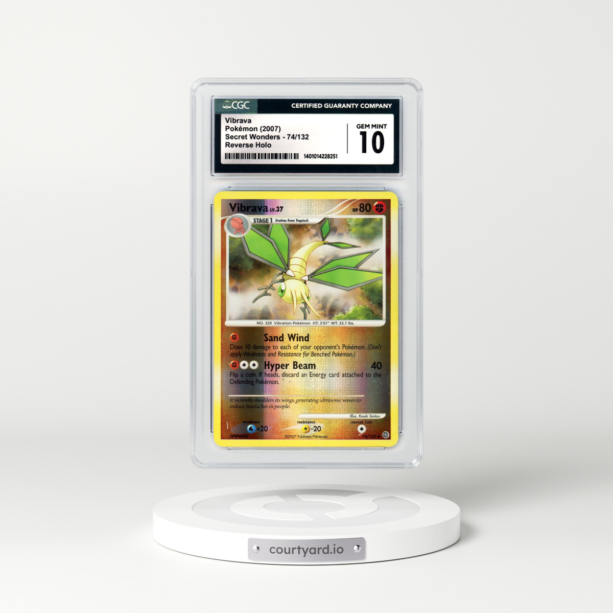 2007 Secret Wonders #74 Vibrava - Holo (CGC 10 GEM MINT)