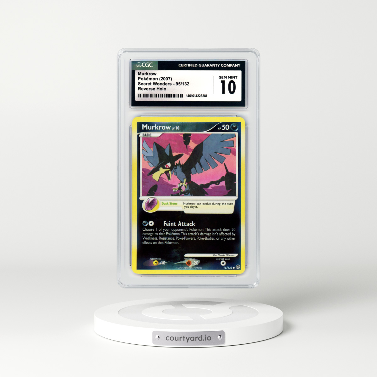 2007 Secret Wonders #95 Murkrow - Holo (CGC 10 GEM MINT)