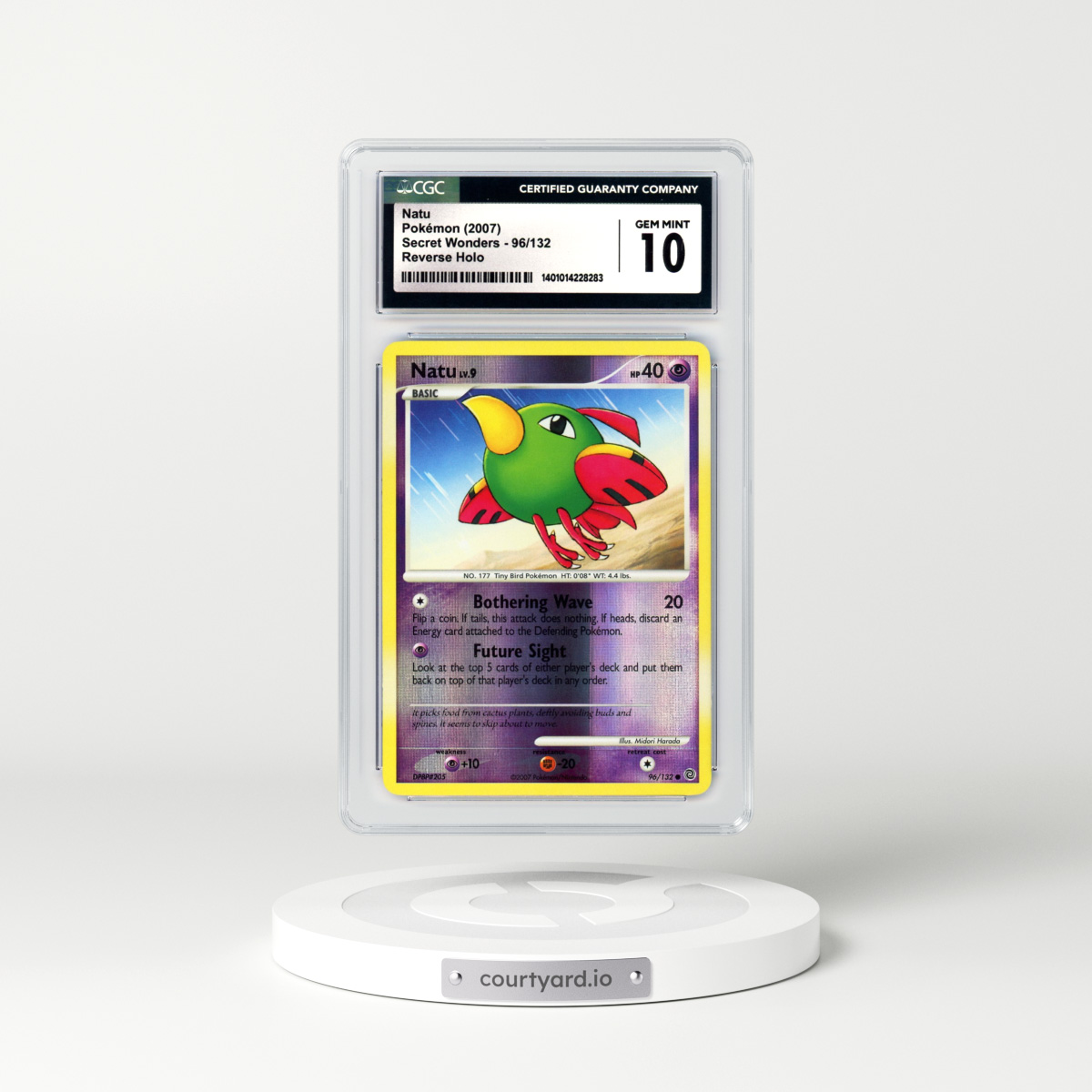 2007 Secret Wonders #96 Natu - Holo (CGC 10 GEM MINT)