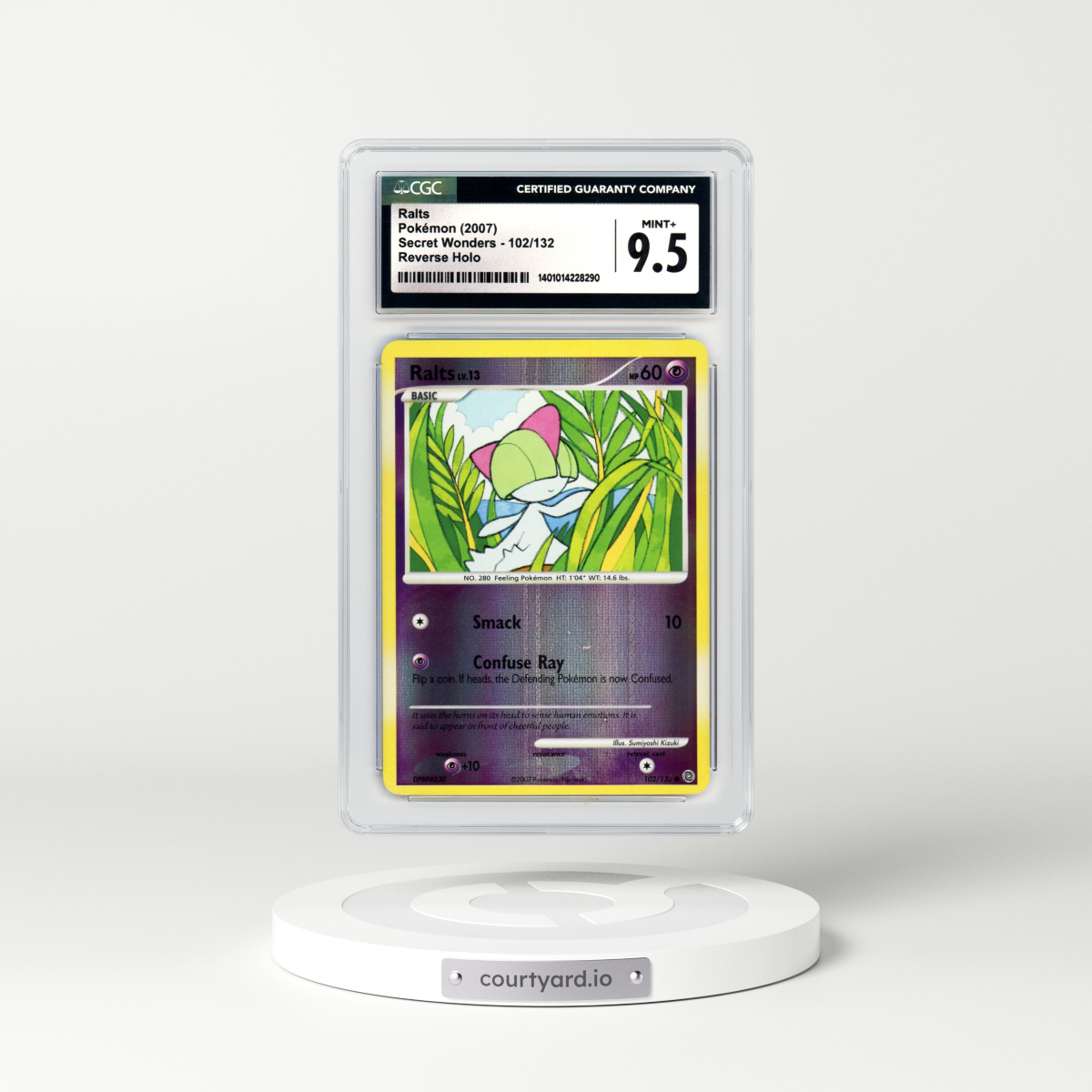 2007 Secret Wonders #102 Ralts - Holo (CGC 9.5 MINT+)