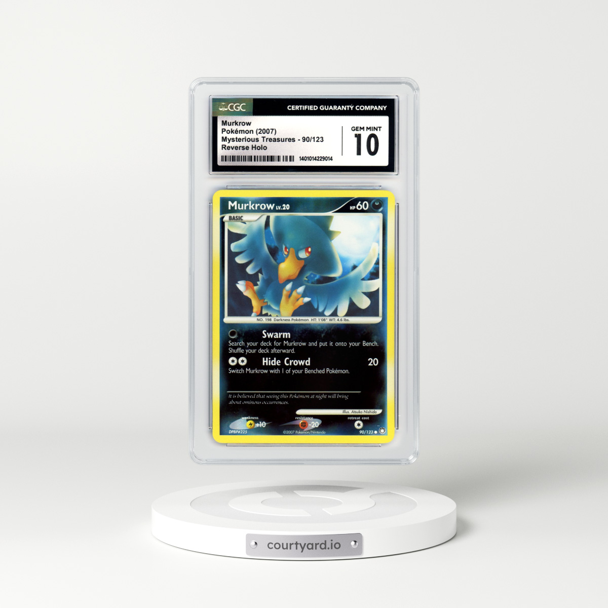 2007 Mysterious Treasures #90 Murkrow - Holo (CGC 10 GEM MINT)
