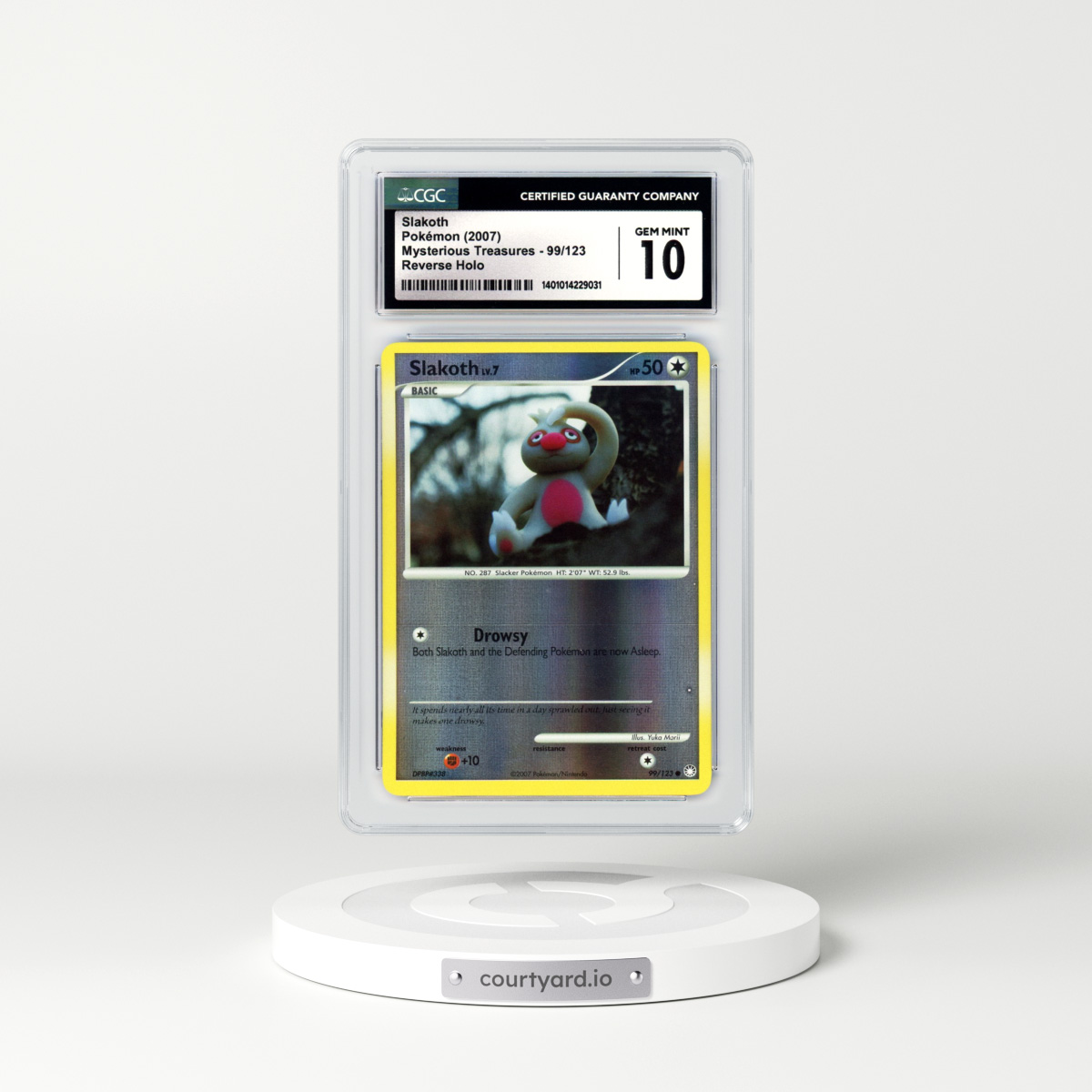 2007 Mysterious Treasures #99 Slakoth - Holo (CGC 10 GEM MINT)