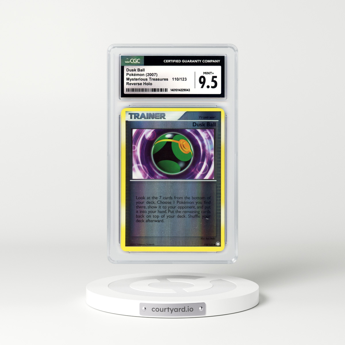 2007 Mysterious Treasures #110 Dusk Ball - Holo (CGC 9.5 MINT+)