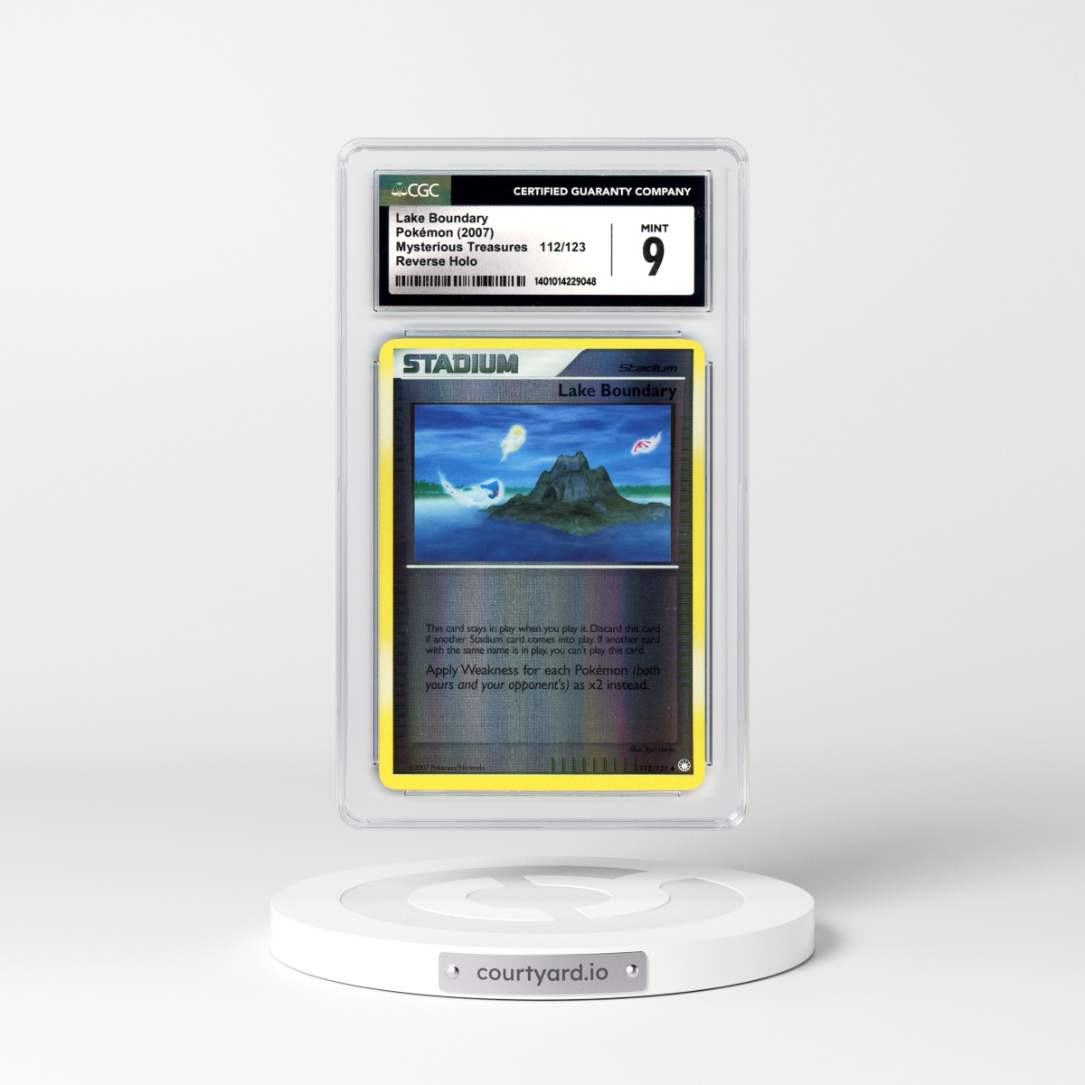 2007 Mysterious Treasures #112 Lake Boundary - Holo (CGC 9 MINT)