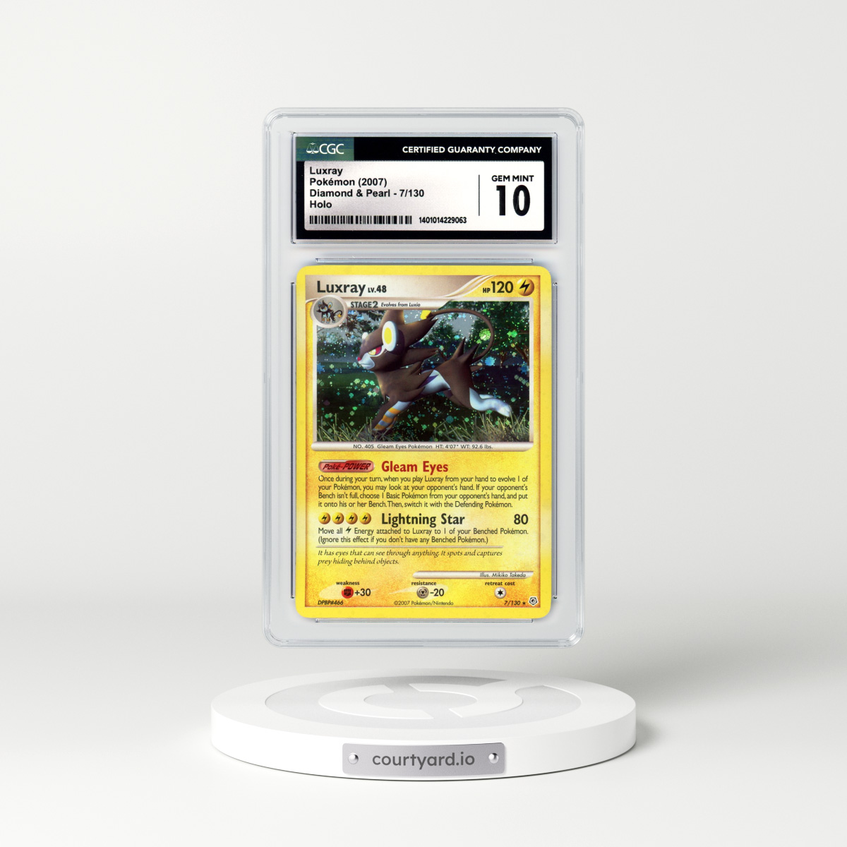 2007 Diamond & Pearl #7 Luxray - Holo (CGC 10 GEM MINT)