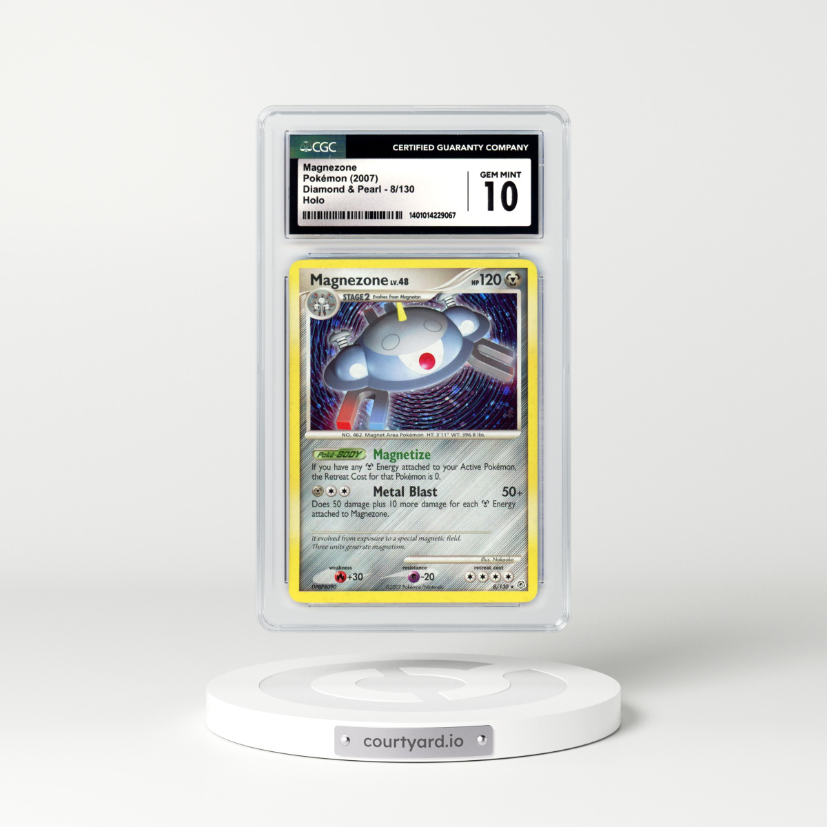 2007 Diamond & Pearl #8 Magnezone - Holo (CGC 10 GEM MINT)