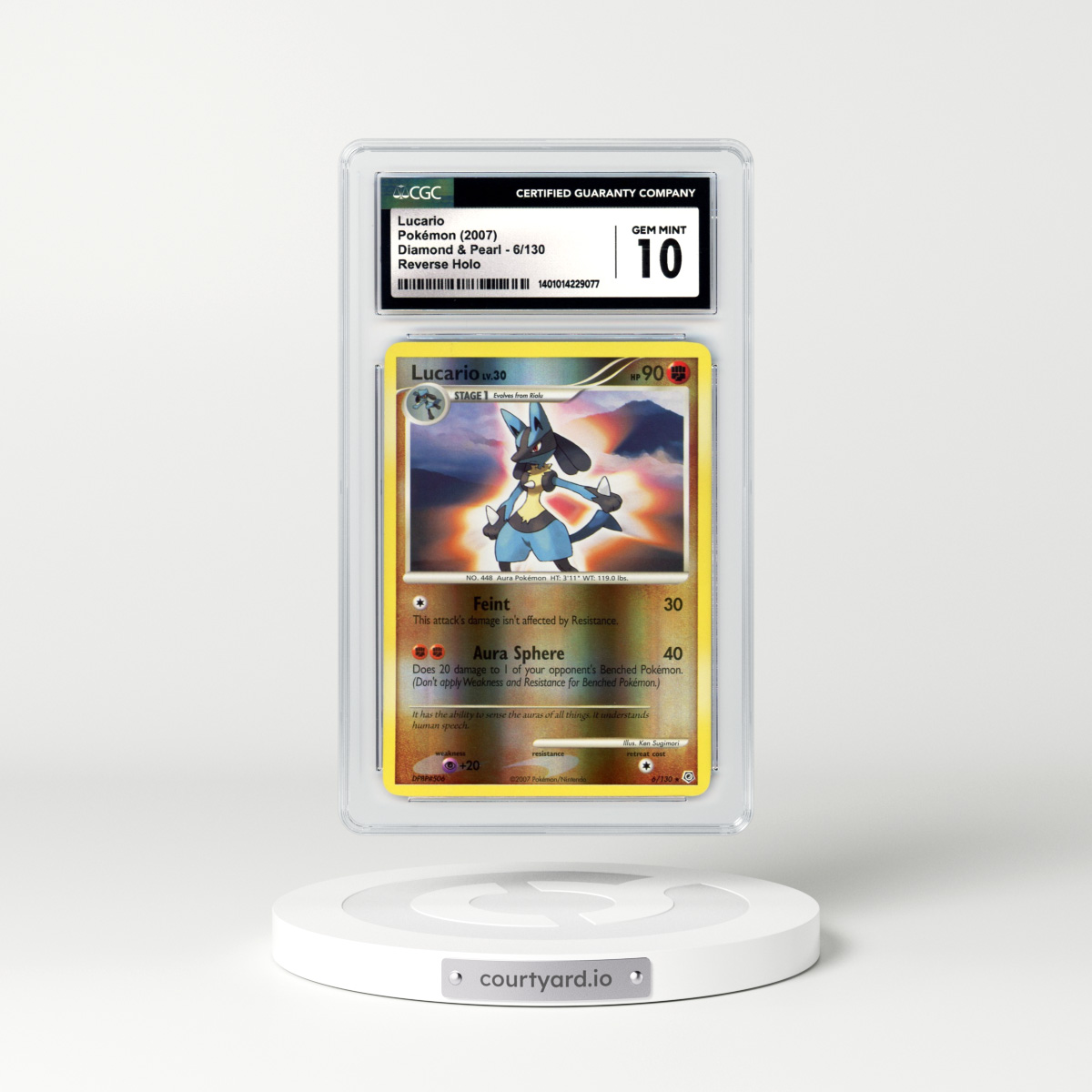 2007 Diamond & Pearl #6 Lucario - Holo (CGC 10 GEM MINT)