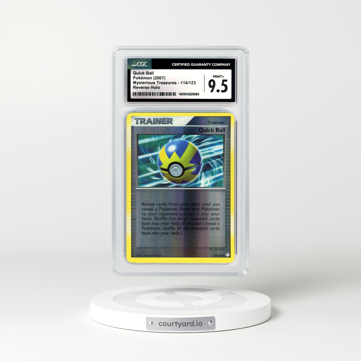 2007 Mysterious Treasures #114 Quick Ball - Holo (CGC 9.5 MINT+)