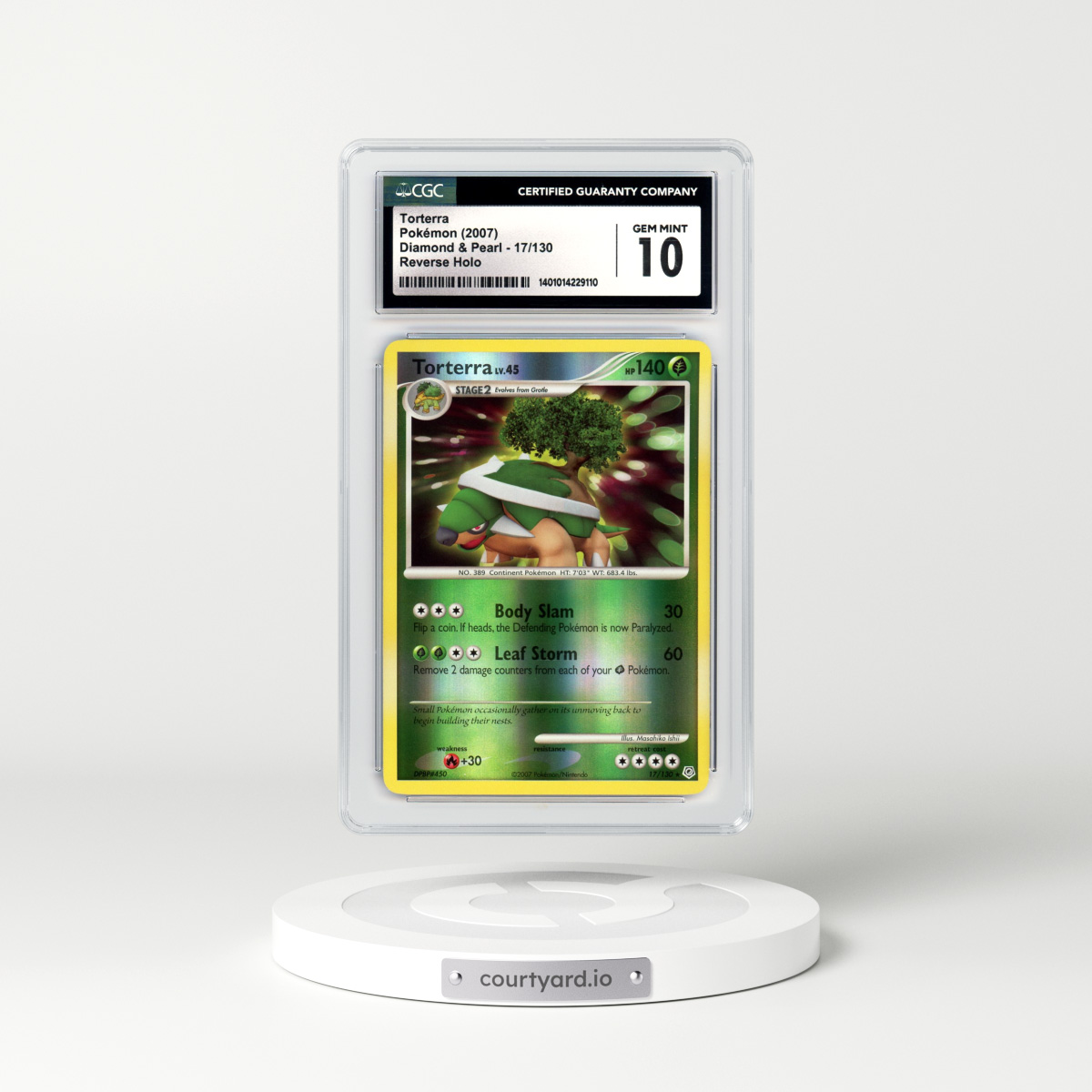 2007 Diamond & Pearl #17 Torterra - Holo (CGC 10 GEM MINT)