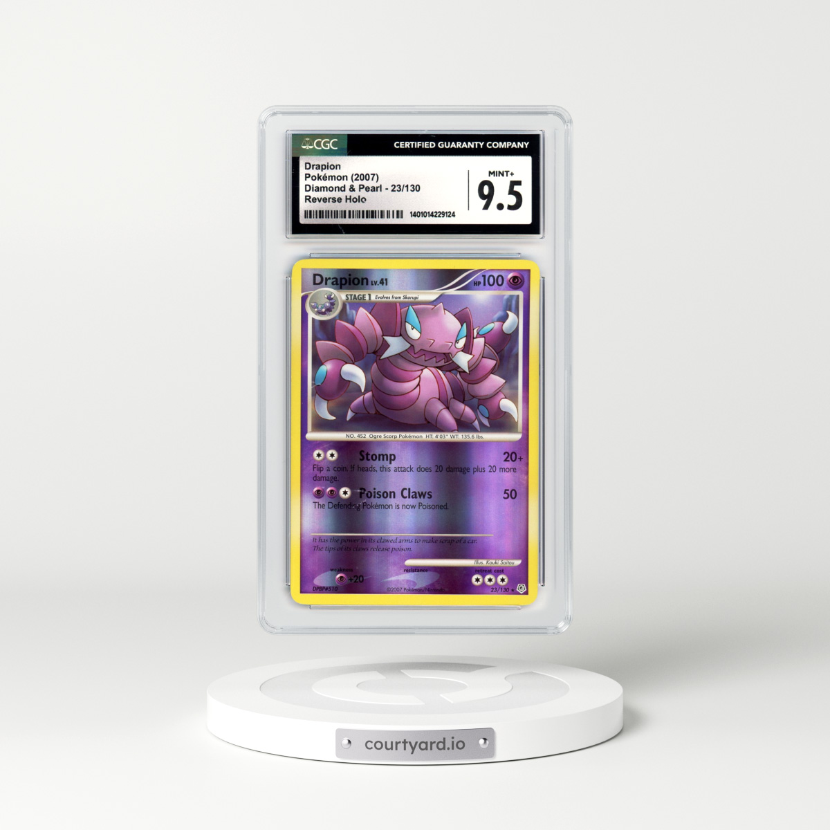 2007 Diamond & Pearl #23 Drapion - Holo (CGC 9.5 MINT+)