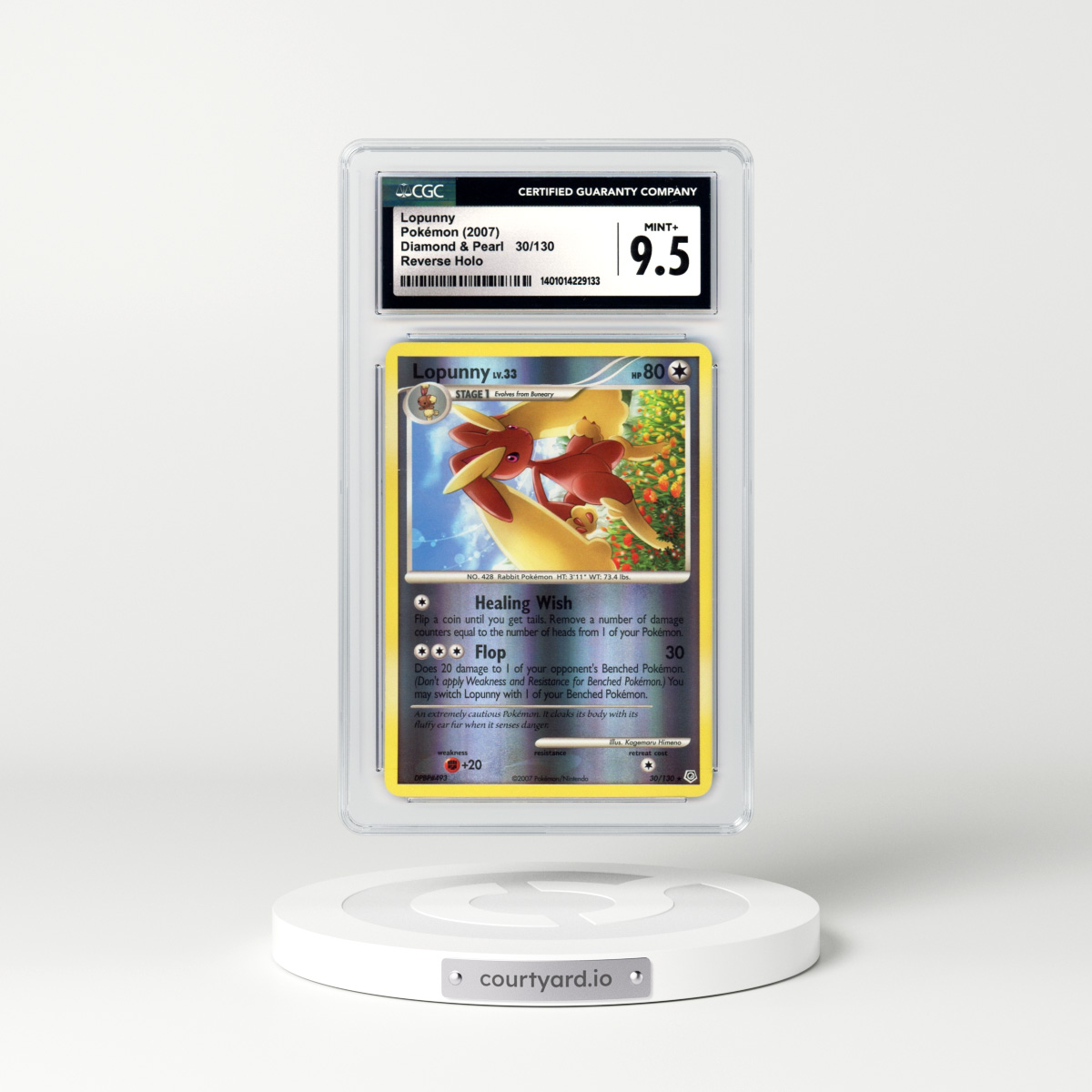 2007 Diamond & Pearl #30 Lopunny - Holo (CGC 9.5 MINT+)