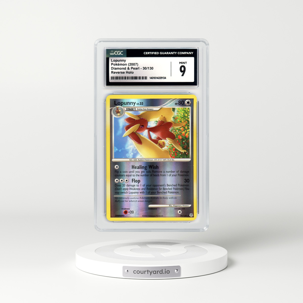 2007 Diamond & Pearl #30 Lopunny - Holo (CGC 9 MINT)