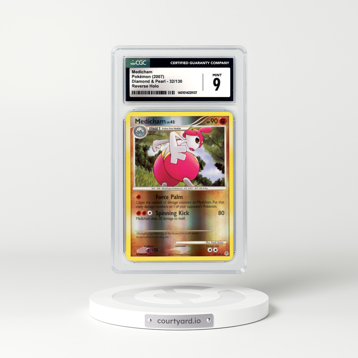 2007 Diamond & Pearl #32 Medicham - Holo (CGC 9 MINT)