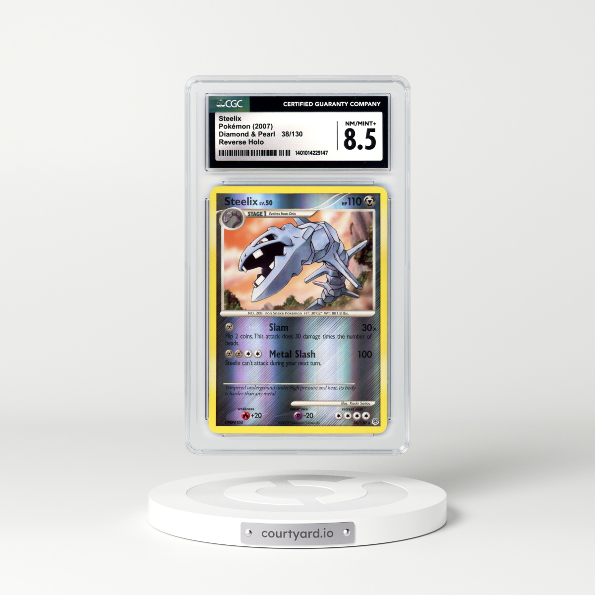 2007 Diamond & Pearl #38 Steelix - Holo (CGC 8.5 NM-MT+)