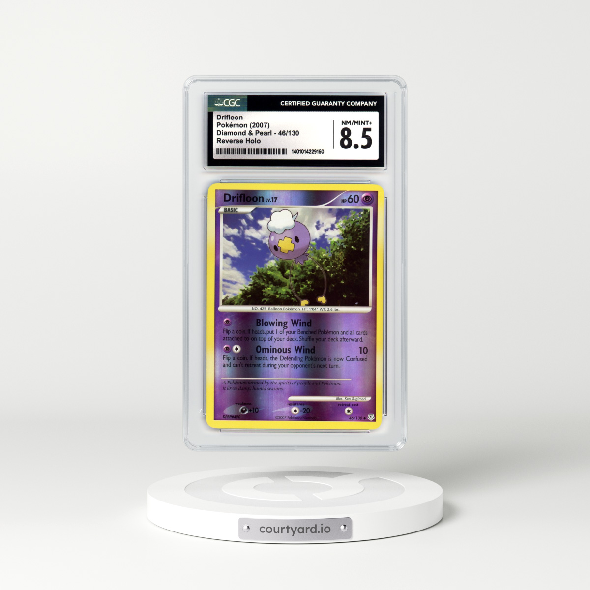 2007 Diamond & Pearl #46 Drifloon - Holo (CGC 8.5 NM-MT+)