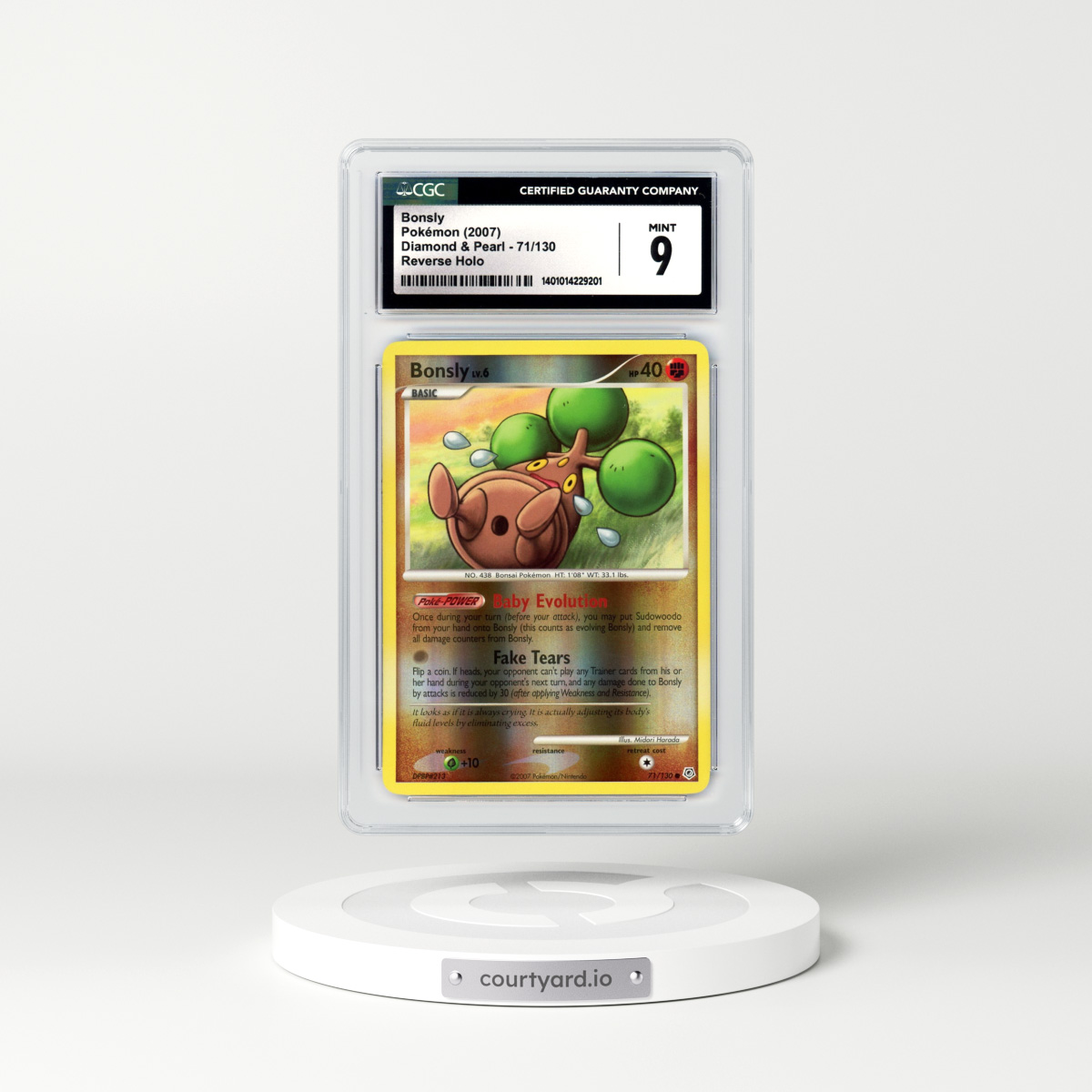 2007 Diamond & Pearl #71 Bonsly - Holo (CGC 9 MINT)