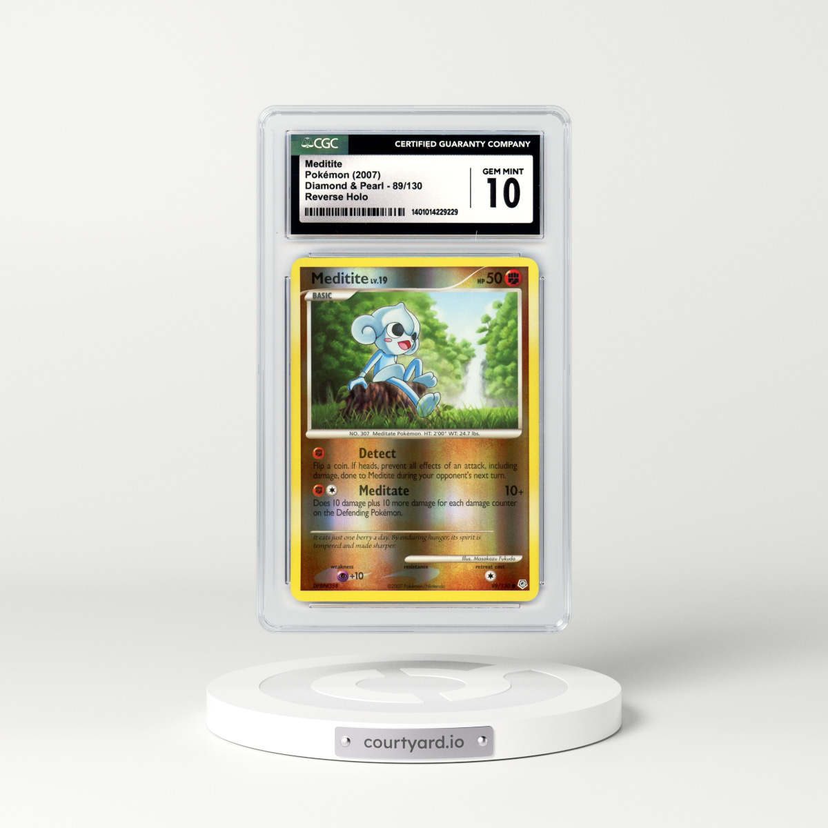 2007 Diamond & Pearl #89 Meditite - Holo (CGC 10 GEM MINT)