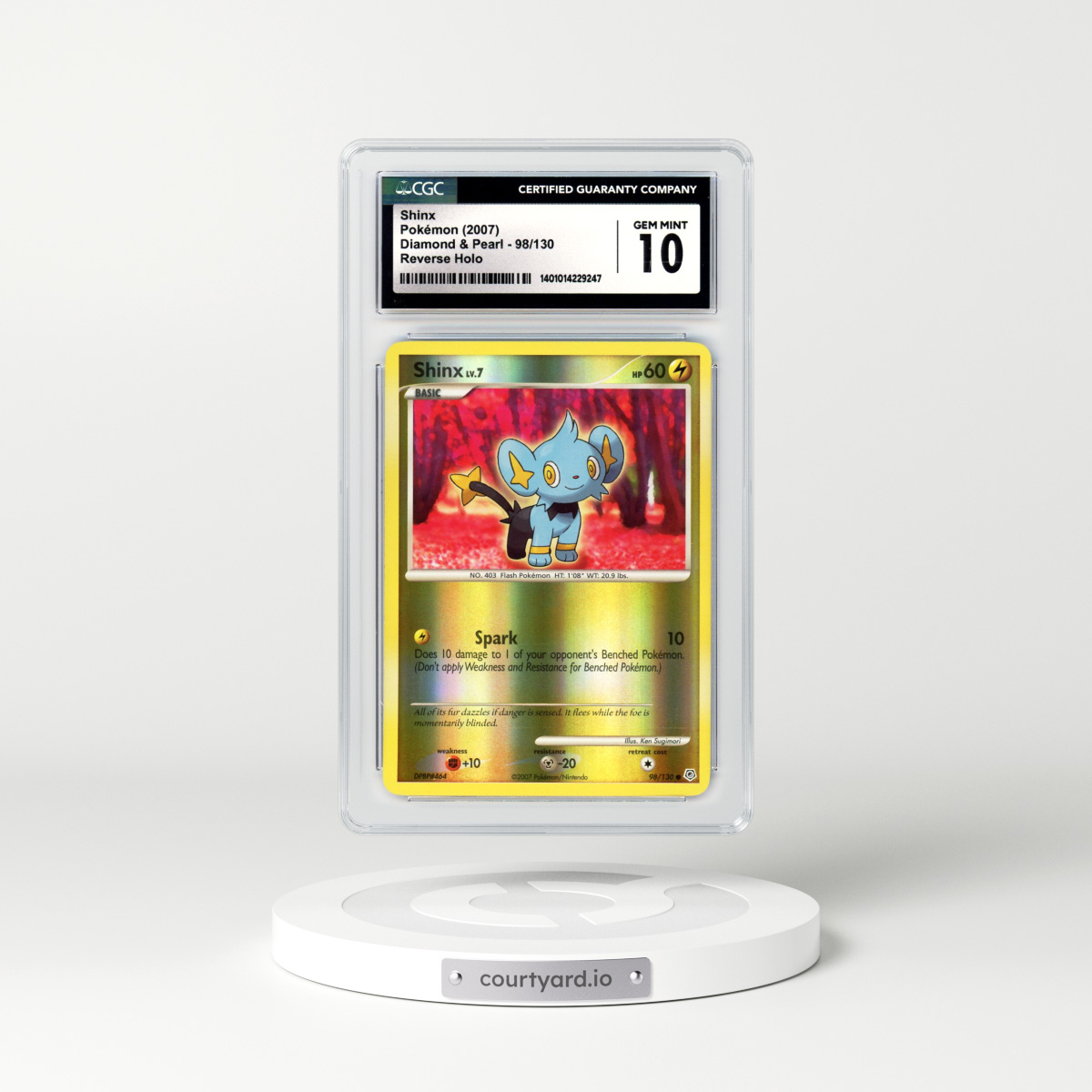 2007 Diamond & Pearl #98 Shinx - Holo (CGC 10 GEM MINT)