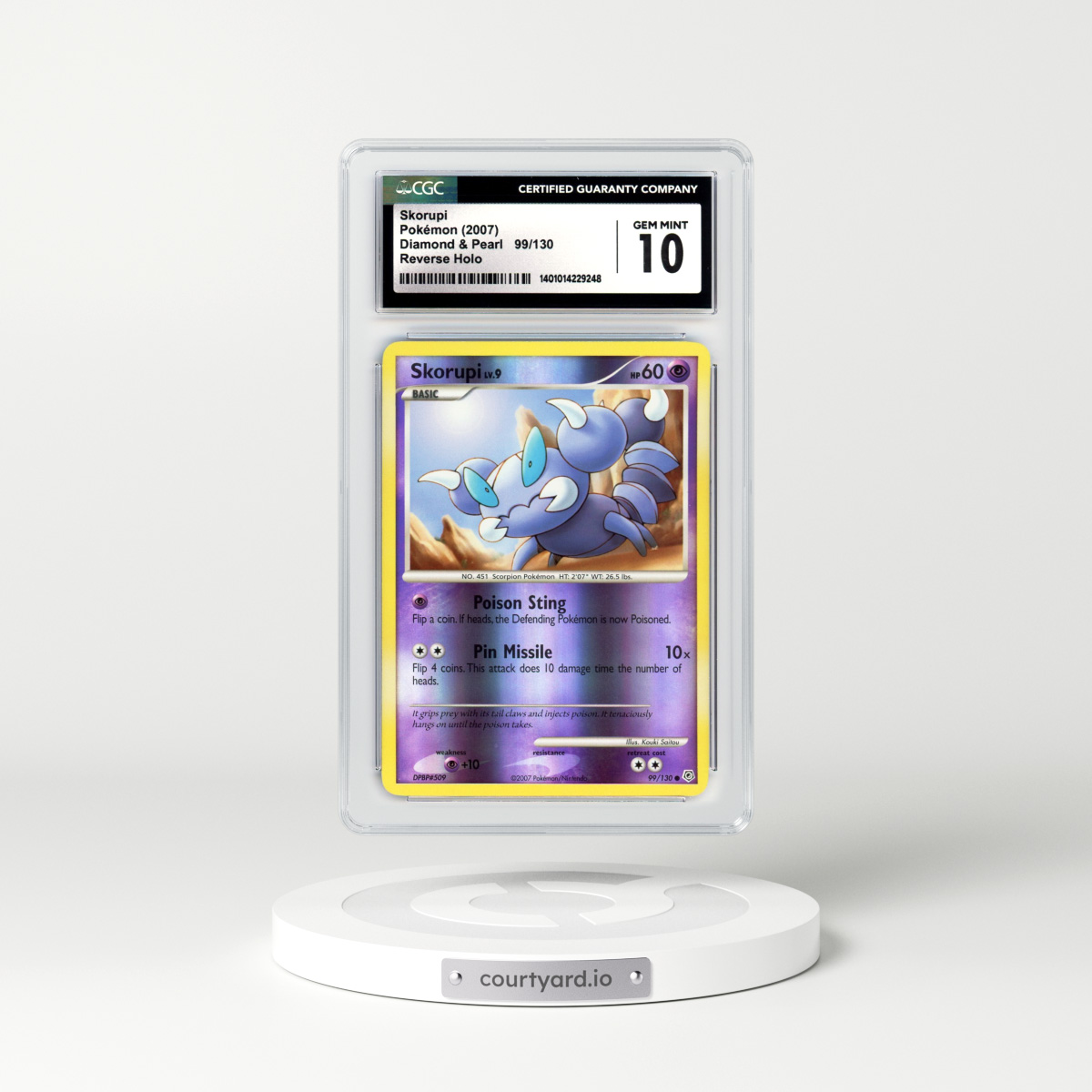 2007 Diamond & Pearl #99 Skorupi - Holo (CGC 10 GEM MINT)