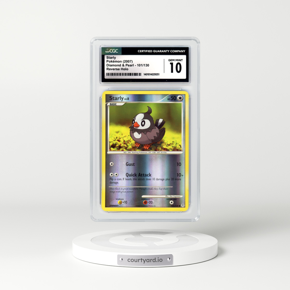 2007 Diamond & Pearl #101 Starly - Holo (CGC 10 GEM MINT)