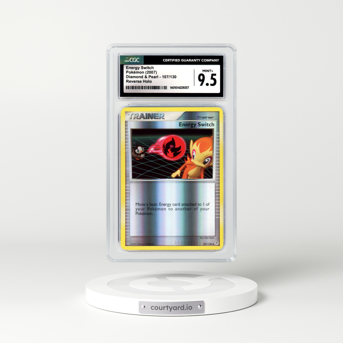 2007 Diamond & Pearl #107 Energy Switch - Holo (CGC 9.5 MINT+)