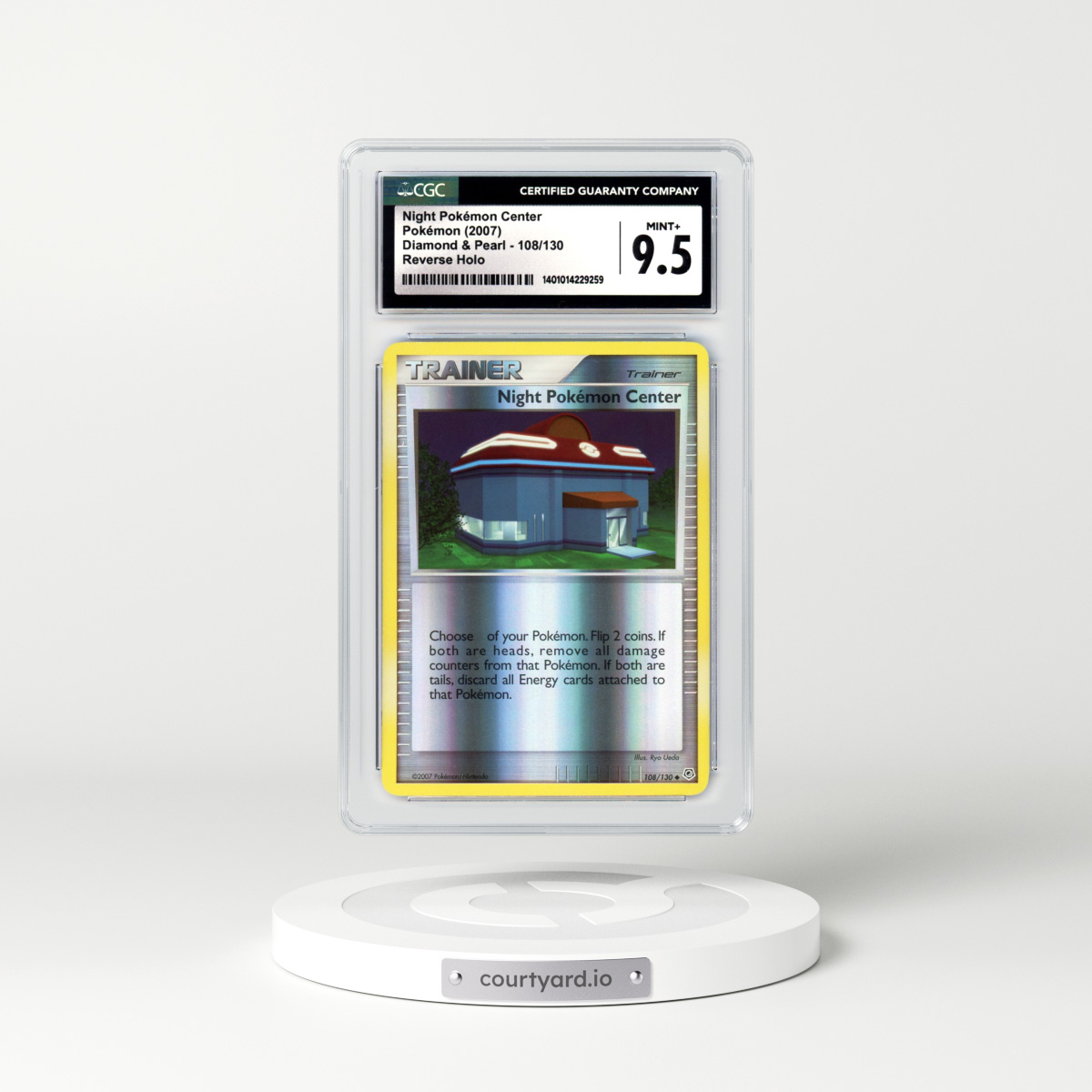 2007 Diamond & Pearl #108 Night Pokemon Center - Holo (CGC 9.5 MINT+)