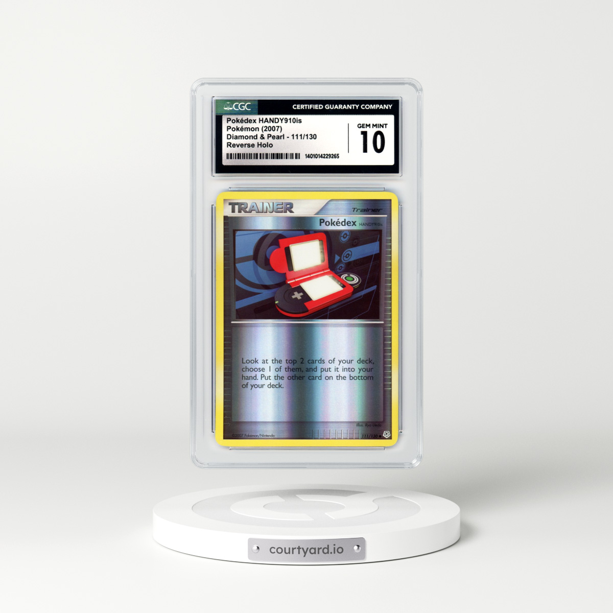 2007 Diamond & Pearl #111 Pokedex Handy 910is - Holo (CGC 10 GEM MINT)