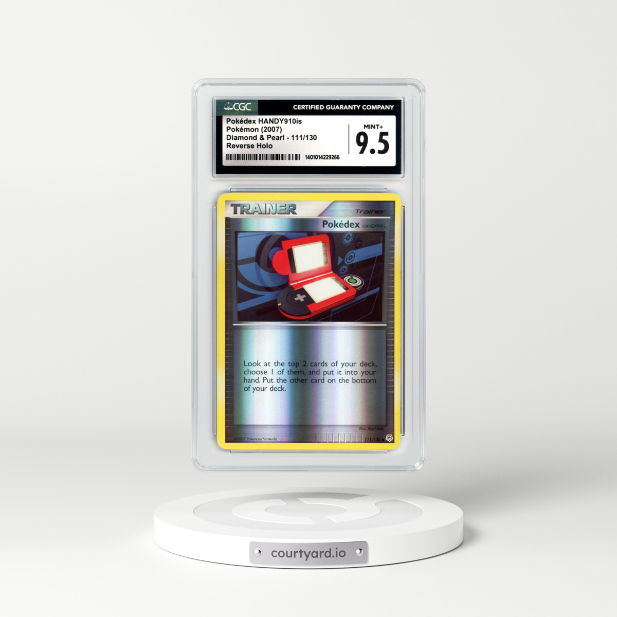 2007 Diamond & Pearl #111 Pokedex Handy 910is - Holo (CGC 9.5 MINT+)