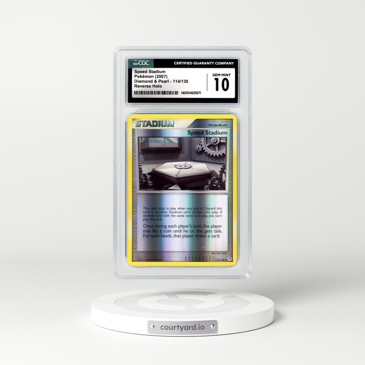 2007 Diamond & Pearl #114 Speed Stadium - Holo (CGC 10 GEM MINT)