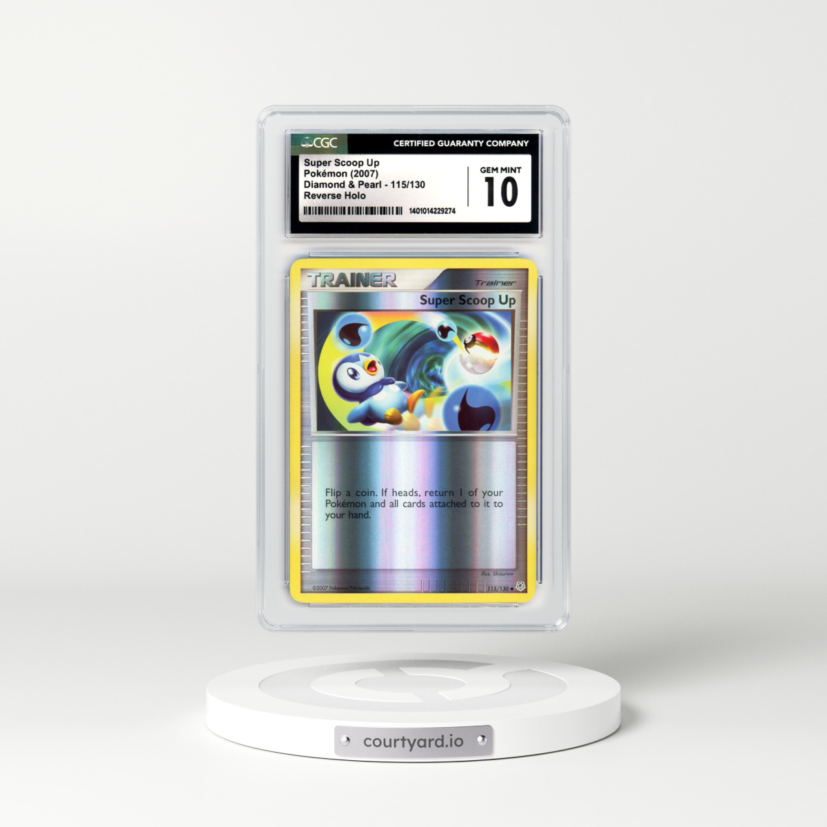 2007 Diamond & Pearl #115 Super Scoop Up - Holo (CGC 10 GEM MINT)