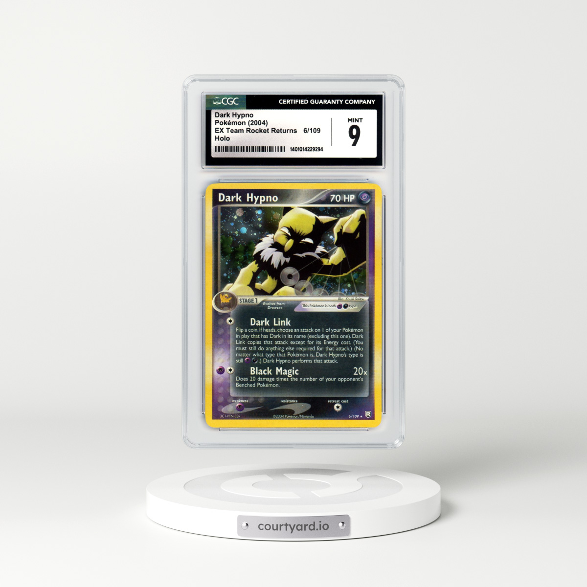 2004 EX Team Rocket Returns #6 Dark Hypno - Holo (CGC 9 MINT)