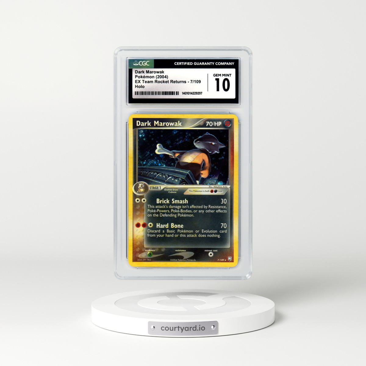 2004 EX Team Rocket Returns #7 Dark Marowak - Holo (CGC 10 GEM MINT)
