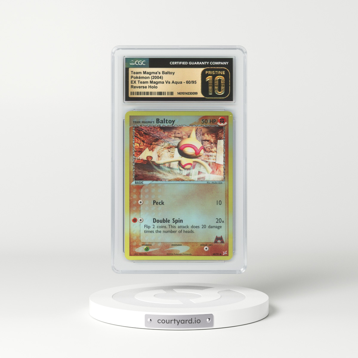 2004 EX Team Magma Vs Team Aqua #60 Team Magma's Baltoy - Holo (CGC 10 PRISTINE)